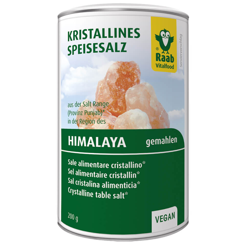 Sale himalayano RAAB macinato in uno shaker 200g