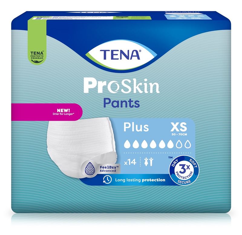 TENA Pants Plus XS 50-70cm 14 pezzi