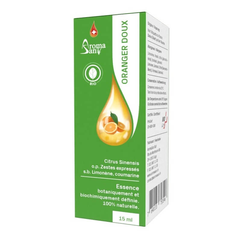 Aromasan arancio dolce etere/olio biologico 15ml