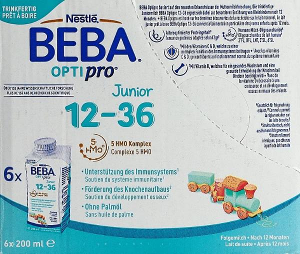 BEBA Optipro 12-36 liq 6 x 200ml