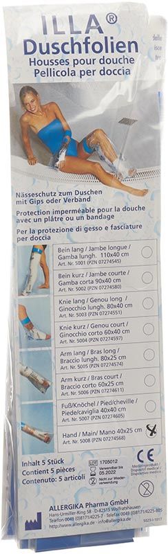 Pellicola protettiva per doccia Illa 40x25cm Hand Btl 5 pezzi