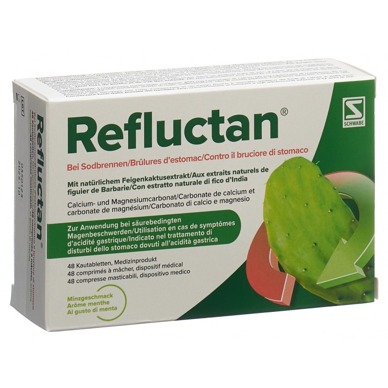 Refluctan compresse masticabili menta 48 pezzi