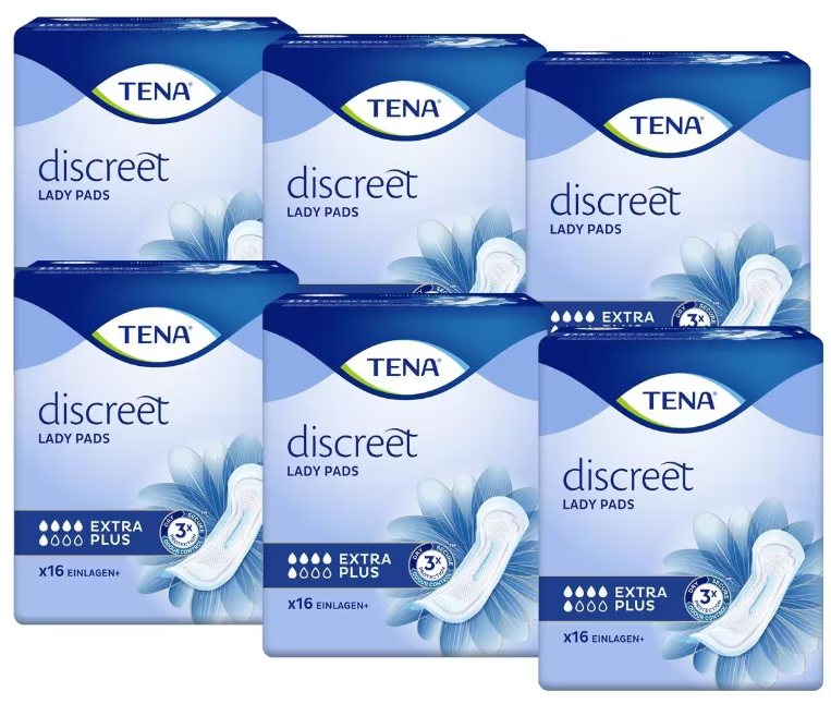 TENA Lady discreet Extra Plus 6 x 16 pezzi