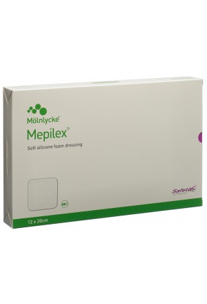 Medicazione in schiuma Mepilex Safetac 12x20cm silicone 5 pezzi