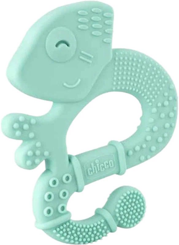 chicco anello di dentizione con setole morbide EIDECHSE BLU 2m+