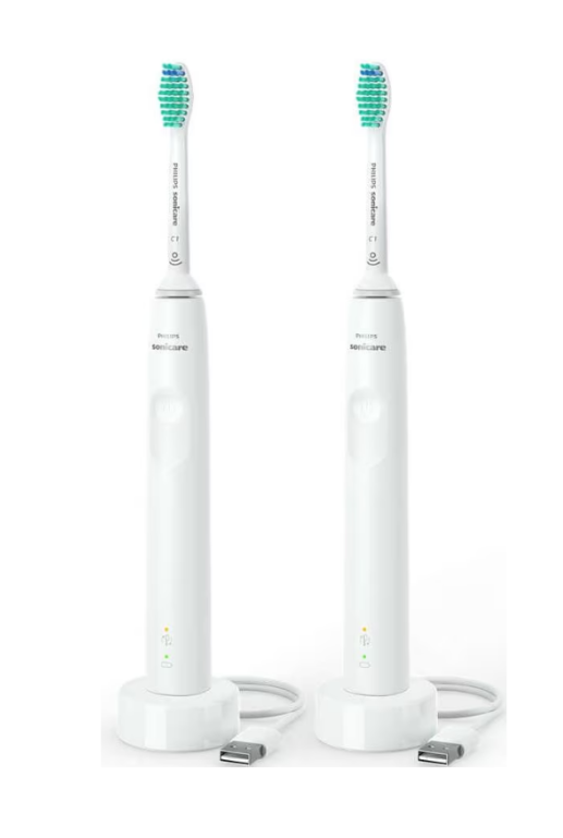 Philips Sonicare 3100 confezione doppia bianca