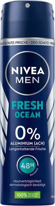 Nivea Male Deo Fresh Ocean Aeros Spr 150ml