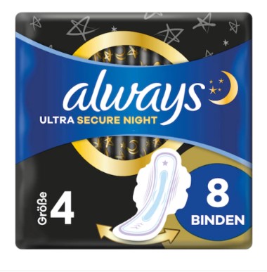 ALWAYS Ultra Binde Cot Protect Night Wings 8 pz.