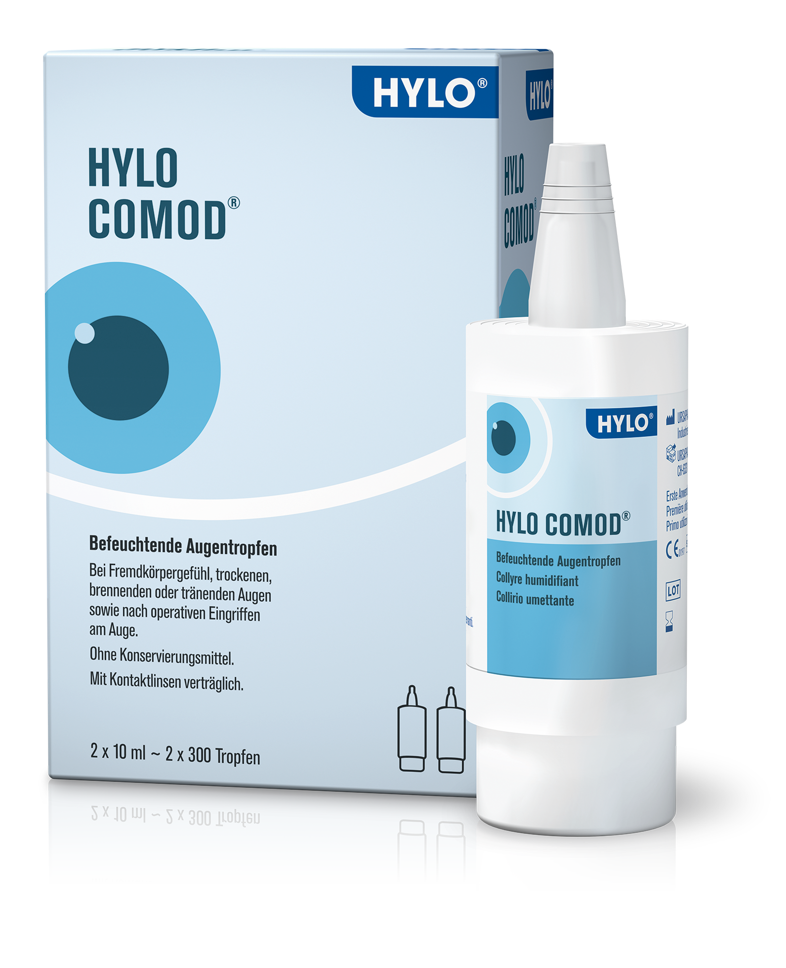 HYLO COMOD Gtt Opht 2 x 10ml