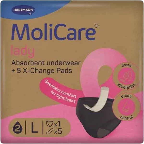 MoliCare Biancheria intima assorbente Lady L + 5 assorbenti