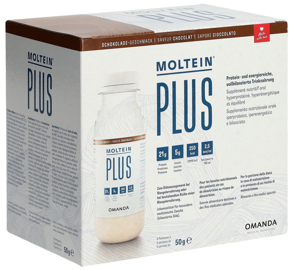 MOLTEINA PLUS 2,5 Cioccolato 6 Fl 50g