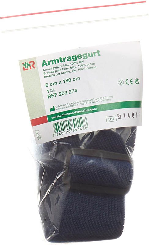 Imbragatura per braccio TOBLER 6cmx170cm blu