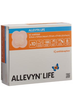 ALLEVYN LIFE Sil medicazione in schiuma 12,9x12,9cm 10 pz.