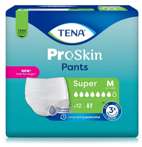 Tena Pants Super M 80-110cm (nuovo) 12 pezzi