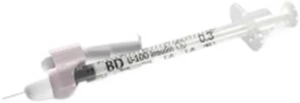 BD SAFETYGLIDE siringa da insulina 0,3ml 31 5/16G 100 pezzi
