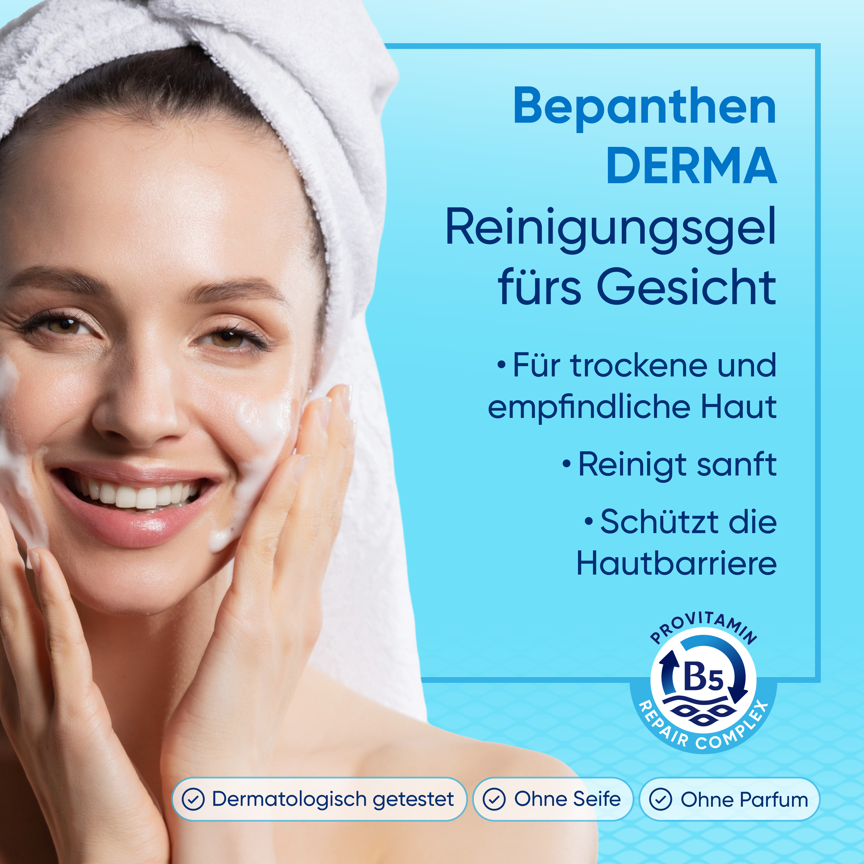 Bepanthen® DERMA gel detergente per il viso 200ml