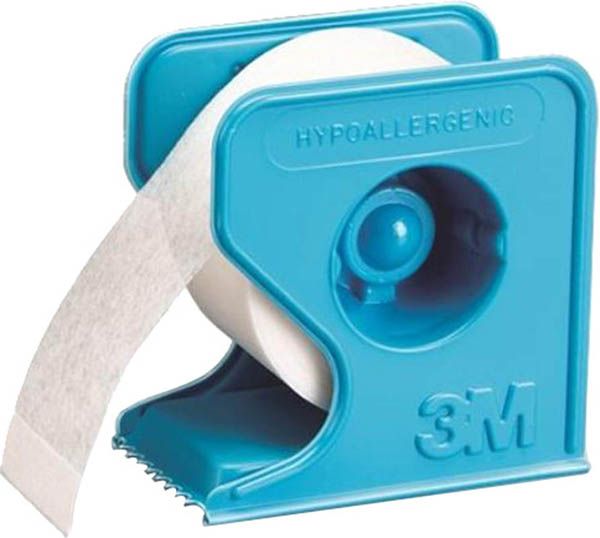 3M Micropore rotolo di cerotti con dispenser 25mmx9,14m bianco 12 pezzi