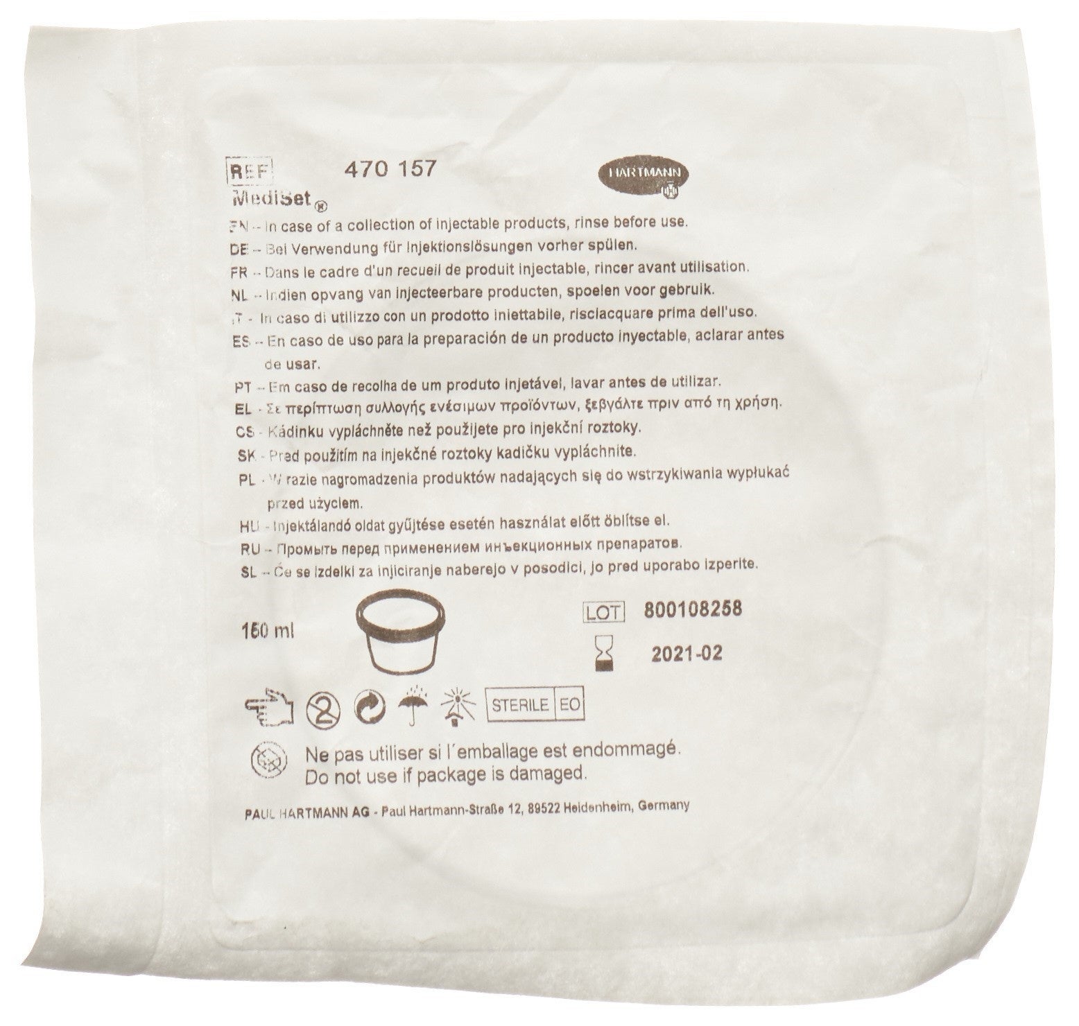 Mediset Satellit Schale 150ml steril