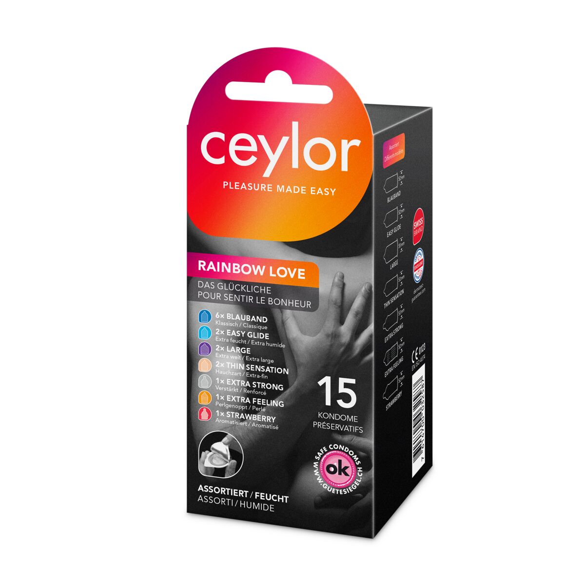 preservativo ceylor® Rainbow Love 15 pezzi