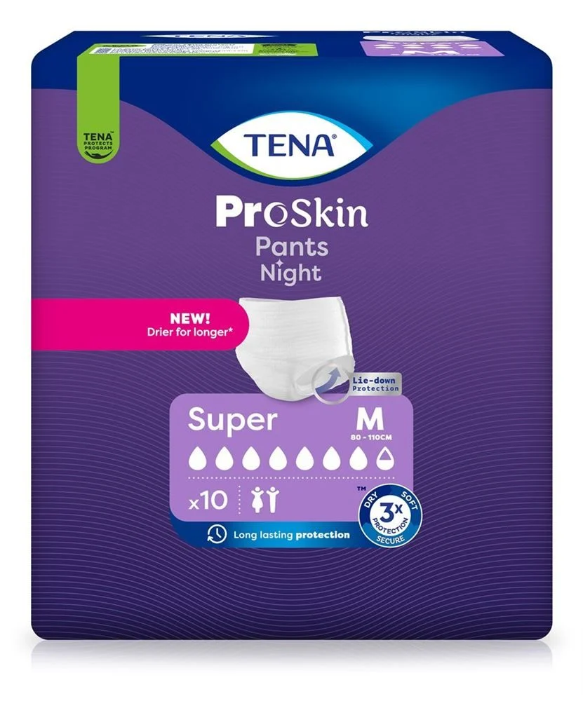Tena Pants Night Super M 80-110cm 10 pezzi