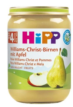 HIPP Vasetto di pere e mele biologiche Williams-Christ 190g