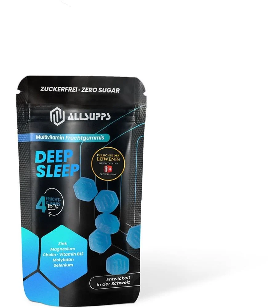 ALLSUPPS Sonno profondo Multivit Gommose al mirtillo 12 pezzi