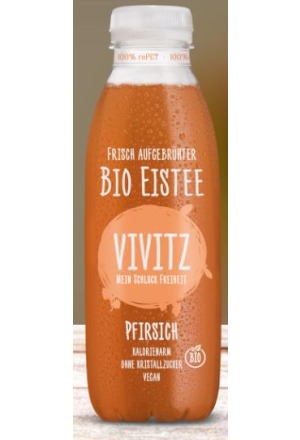 VIVITZ Tè freddo biologico alla pesca 6 x 0,5lt