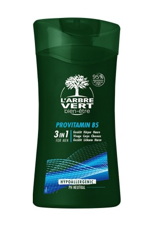 L'ARBRE VERT Eco Crema Doccia Uomo 3 in 1 250ml