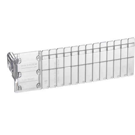 Divisorio scorrevole ADRO 55x170 mm senza tasca portacarte