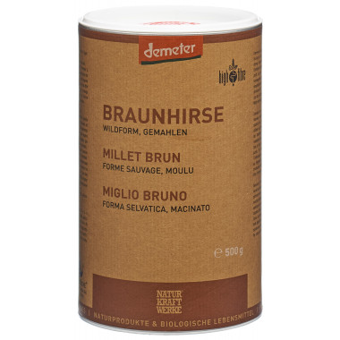NaturKraftWerke miglio bruno forma selvatica macinato Demeter 500g