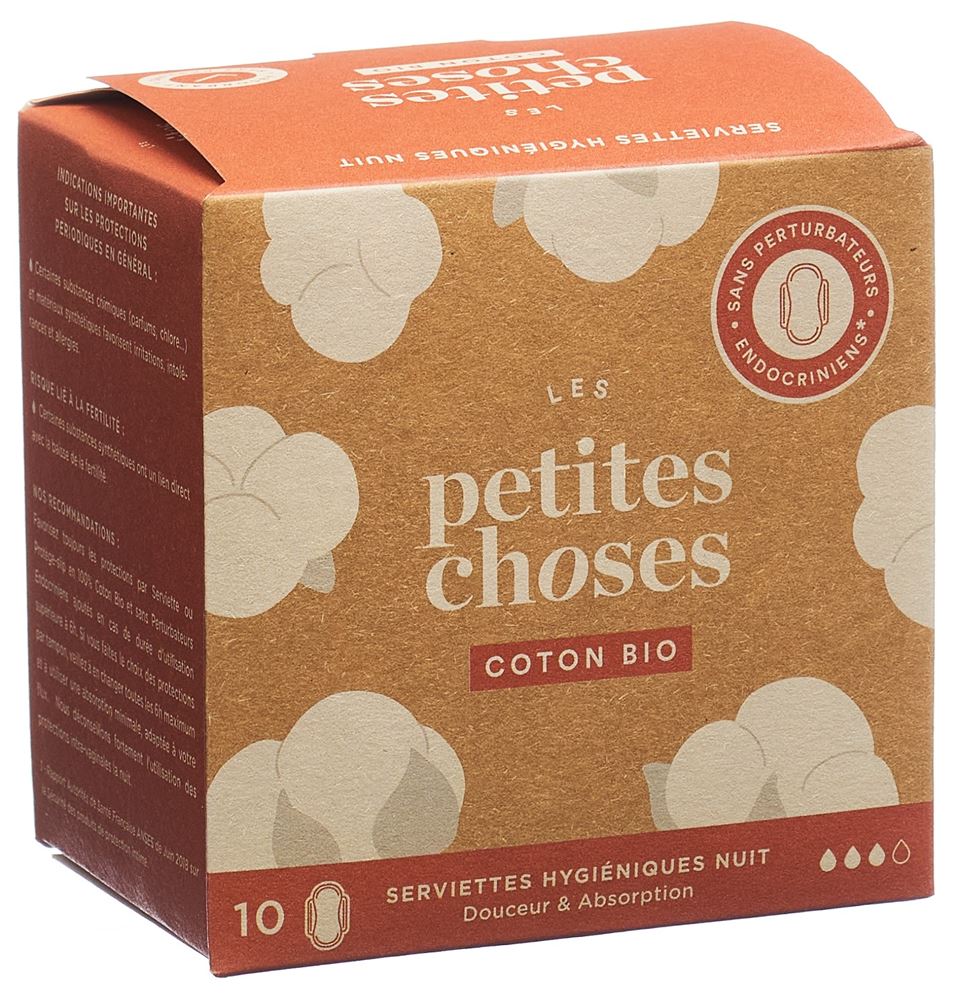 LES PETITES CHOSES assorbenti igienici notte bio 10 pezzi