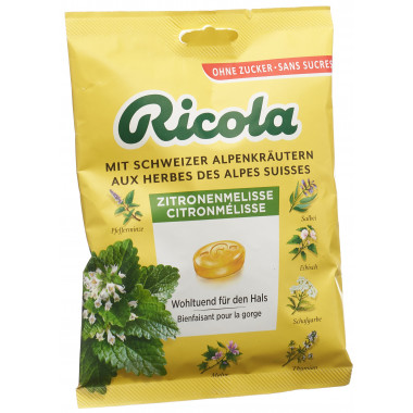 Ricola caramelle alla melissa senza zucchero con stevia Btl 125g