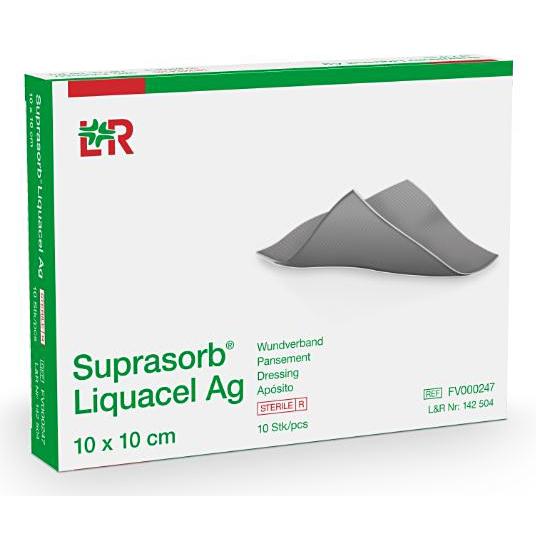 Suprasorb Liquacel Ag 5x5cm 10 pezzi