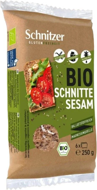 Pane al sesamo a fette biologico Schnitzer 250g