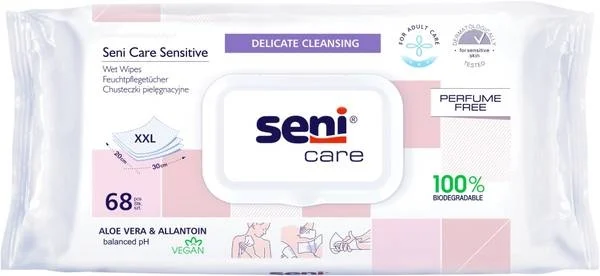 Seni Care salviette umidificate sensibili 68 pezzi