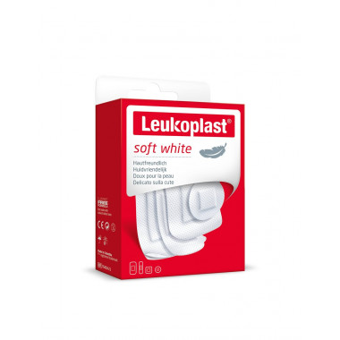 Leukoplast bianco morbido 4 taglie 30 pezzi