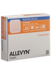 Allevyn Medicazione adesiva per ferite 10x10cm 10 pezzi