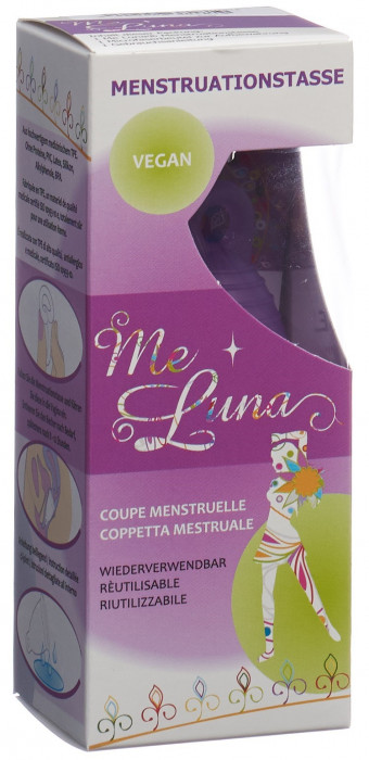 ME LUNA Coppa mestruale Classic Short S Viola