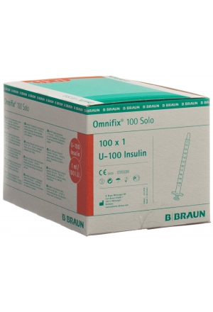 B. Braun Omnifix 100 Insulina 1ml solo L 100 pezzi