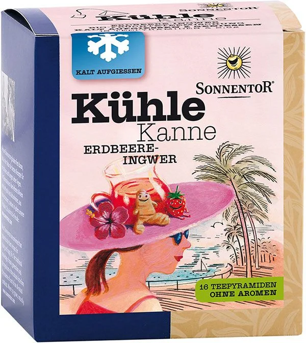 SONNENTOR Kühle Kanne Teepyr Erdb-Ingw BIO 16 pezzi