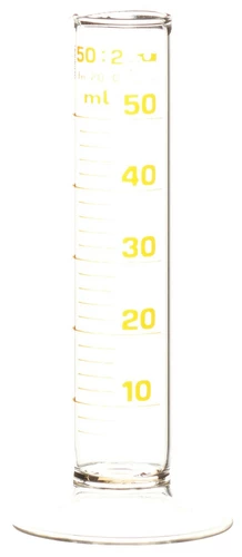 Cilindro graduato ASSISTENT 50ml forma bassa