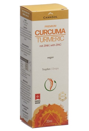 CANNSOL Curcuma Premium con gocce di zinco 30ml