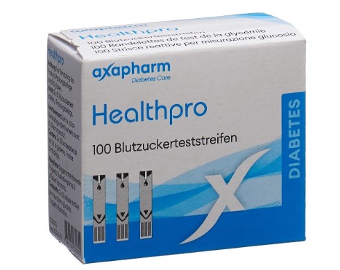 Strisce reattive per la glicemia Healthpro Axapharm 100 pezzi