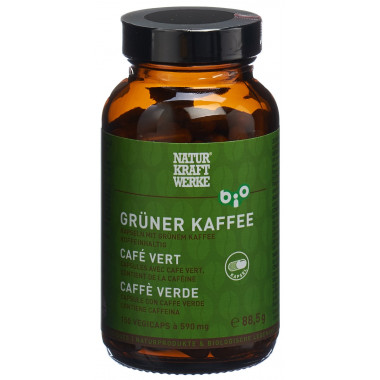NaturKraftWerke Caffè verde in polvere Vegicaps à 590mg bio/kbA 150 pezzi