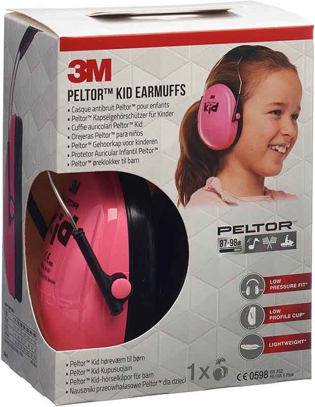 Paraorecchie 3M Peltor per bambini rosa
