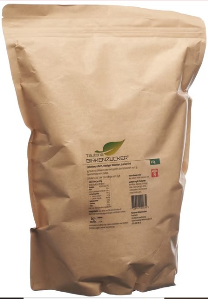 Tautona betulla zucchero/xilitolo sacchetto di ricarica 3 kg