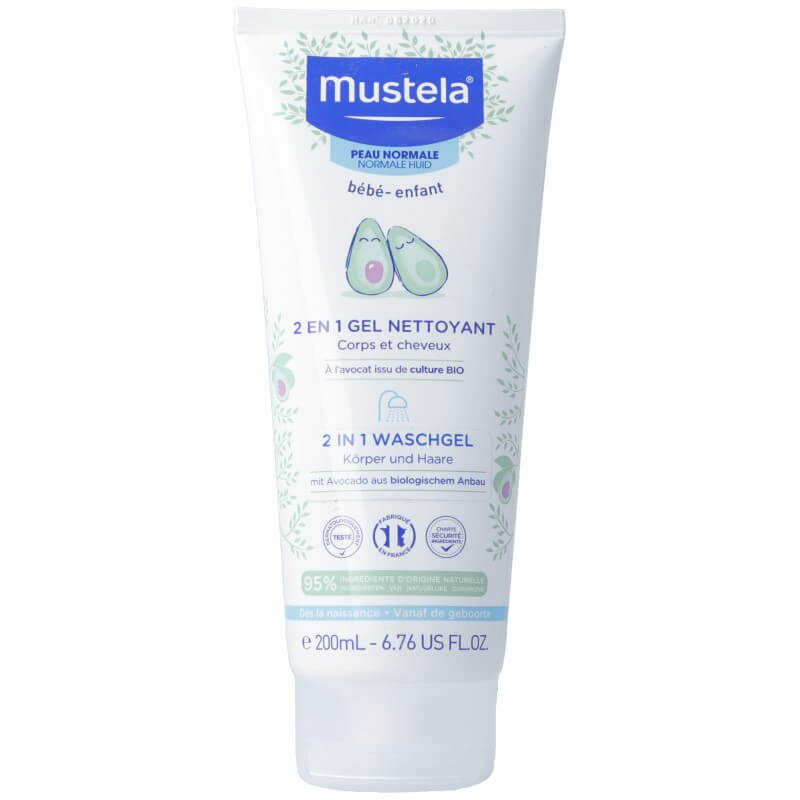 Mustela 2in1 gel lavante pelle normale 200ml