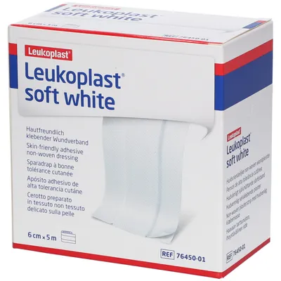 Leukoplast morbido bianco 6cmx5m rotolo grandi confezioni