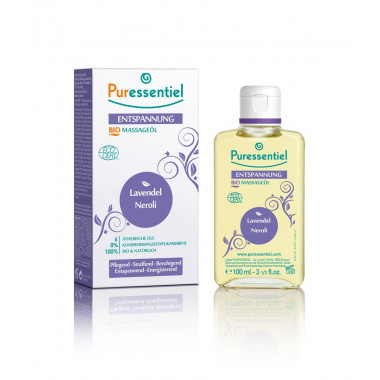 Puressentiel olio da massaggio biologico rilassante alla lavanda e al neroli 100ml