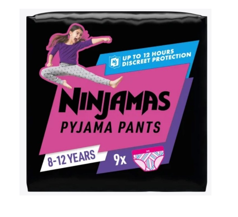 Pampers Ninjamas pantaloni del pigiama ragazze 8-12 anni 9 pezzi
